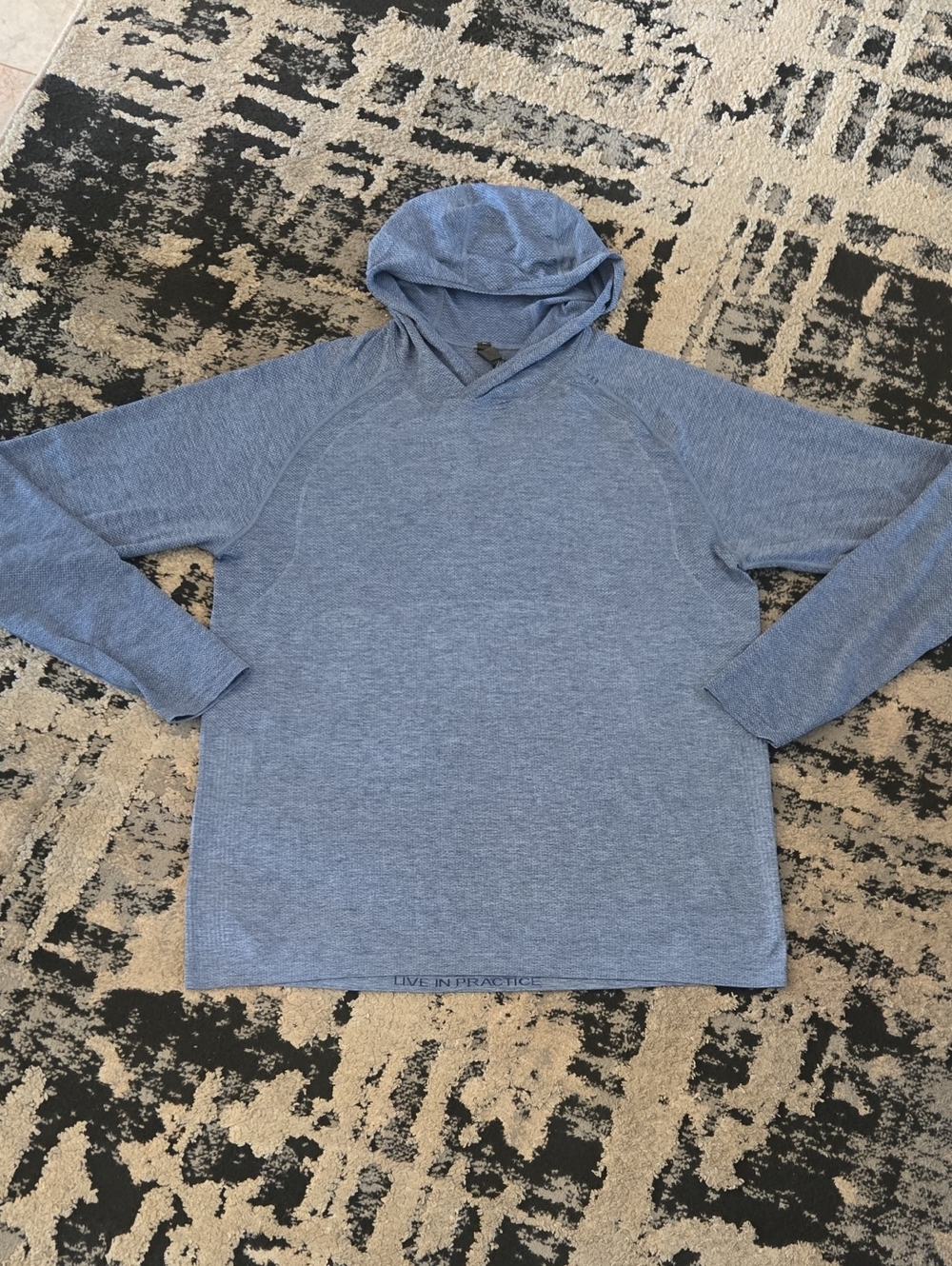 lululemon athletica Men's Heathered Blue Hoodie